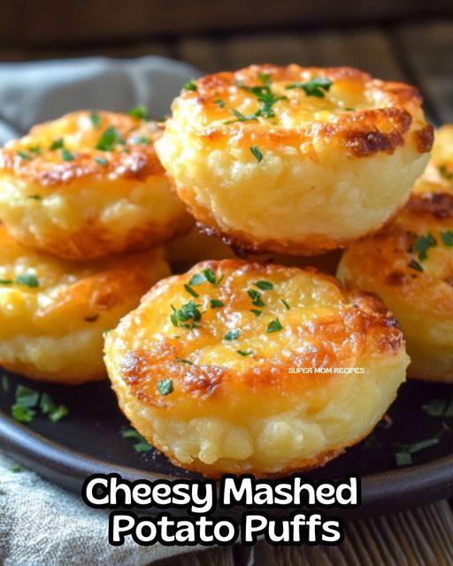 Cheesy Mashed Potato Puffs