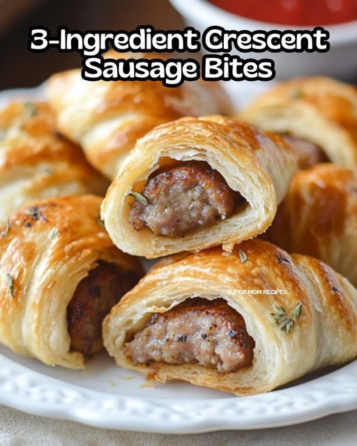 3-Ingredient Crescent Sausage Bites