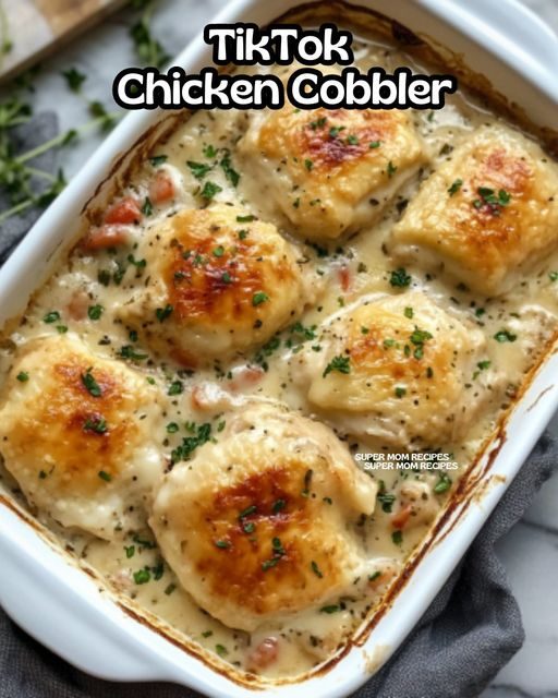 TikTok Chicken Cobbler :