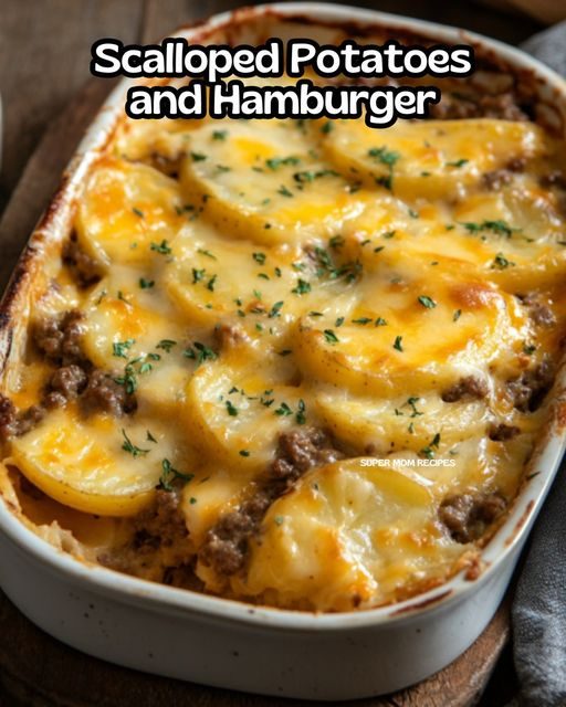 Scalloped Potatoes and Hamburger :