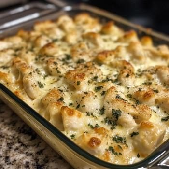 Chicken Alfredo Bake