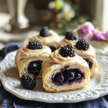 Blackberry Sweet Rolls with Cream Cheese Frosting