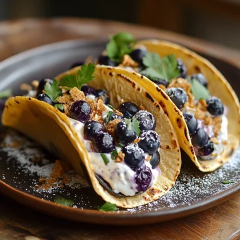 Blueberry Cheesecake Tacos