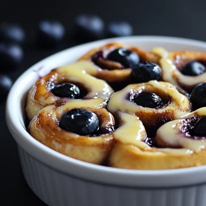 Blueberry Cinnamon Rolls