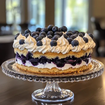 Blueberry Shortcake Cake