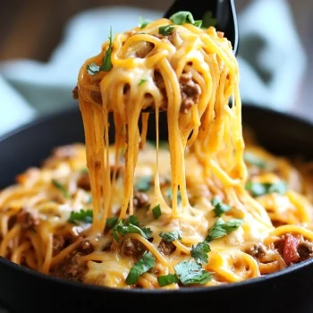 Cheesy Taco Spaghetti