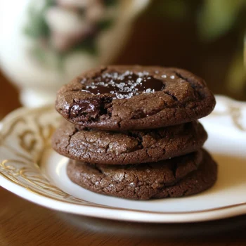 Chewy Dark Chocolate Brown Sugar Cookies