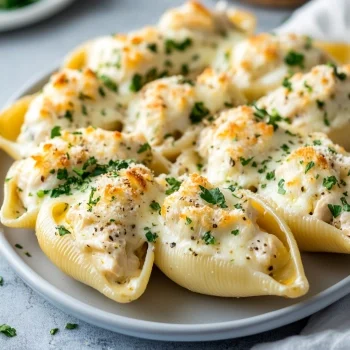 Chicken Alfredo Stuffed Shells