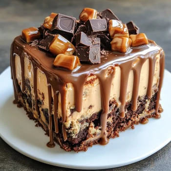 Chocolate Caramel Poke Cake