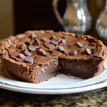 Chocolate Fudge Cookie Pie