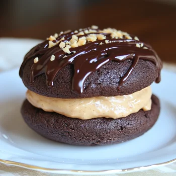 Chocolate Peanut Butter Whoopie Pies