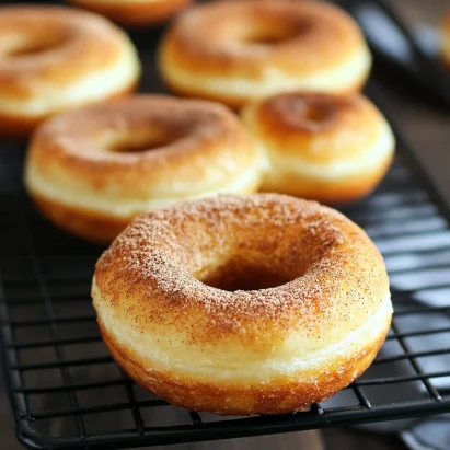 Cinnamon Baked Doughnuts