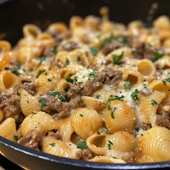 Creamy Beef and Shells