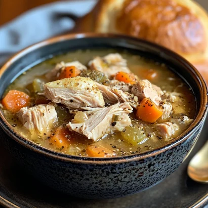 Easy Leftover Turkey Soup