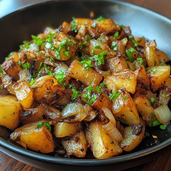 Fried Potatoes, Onions, and Smoked Sausage