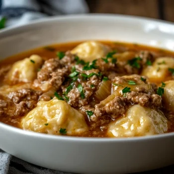 Ground Beef and Dumplings