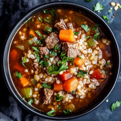 Hearty Beef Barley Soup