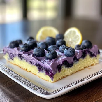 Lemon Blueberry Sheet Cake