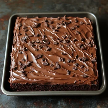 One-Bowl Chocolate Sheet Cake with Milk Chocolate Fudge Frosting