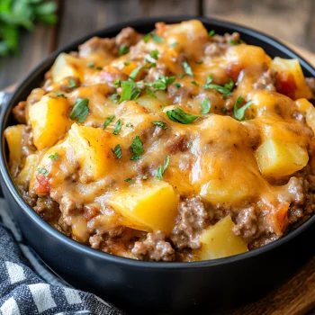 Slow Cooker Hamburger Potato Casserole