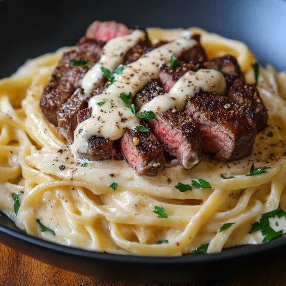 Steak Alfredo