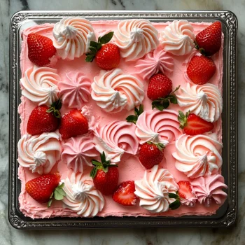 Strawberry Sheet Cake 🍓🎂