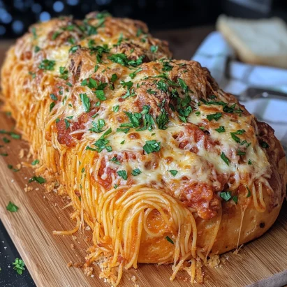 Stuffed Spaghetti Bread