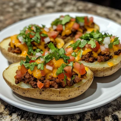 Taco Stuffed Baked Potatoes