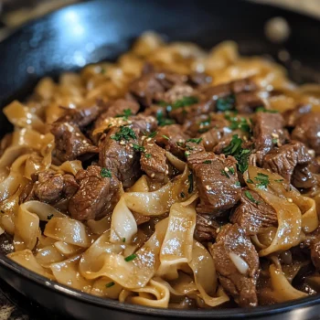 French Onion Beef and Noodles