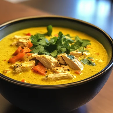 Anti-Inflammatory Turmeric Chicken Soup