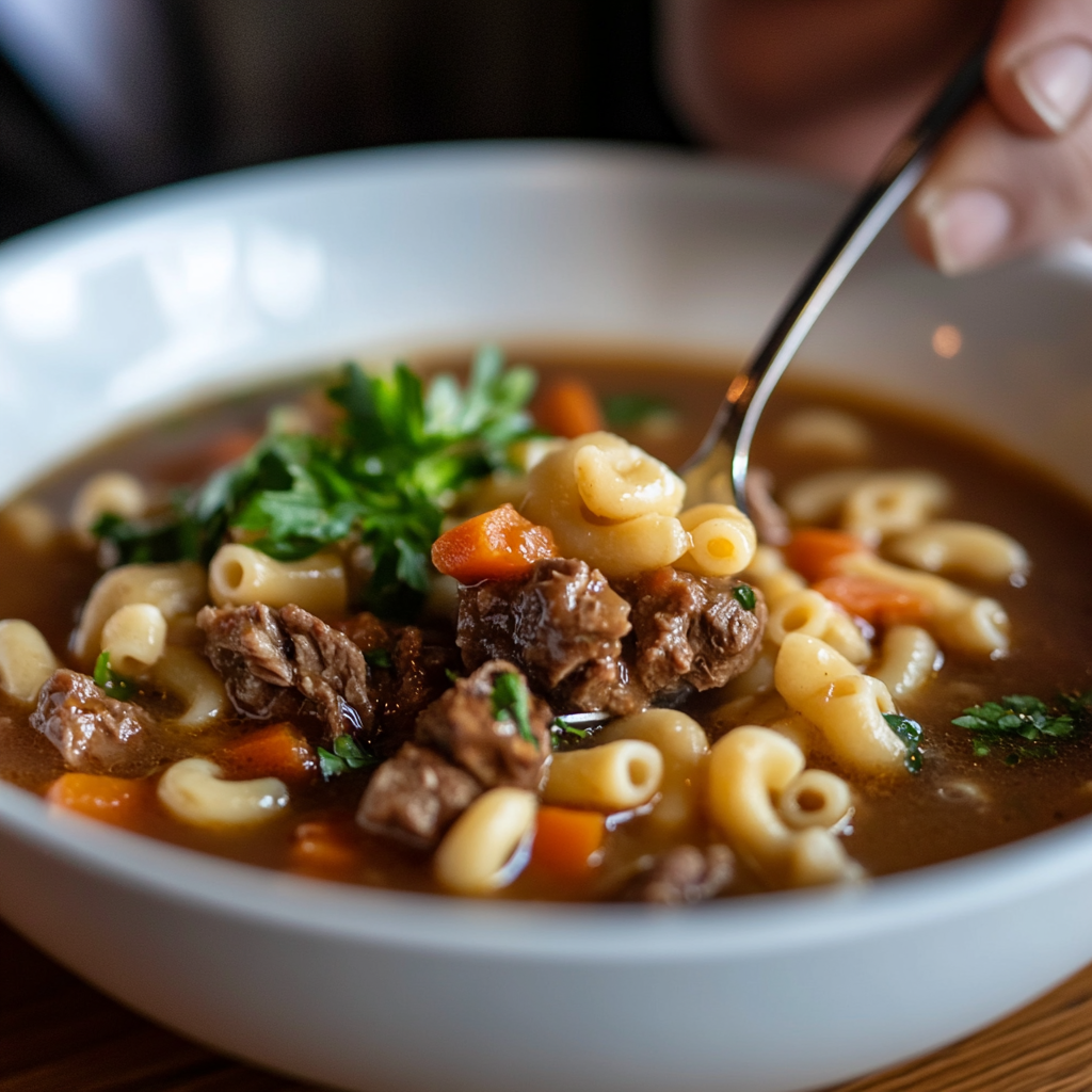 Beef Macaroni Soup ss Beef Macaroni Soup is an easy and quick healthy All Recipes keto dinner ideas recipes that you can cook if you like . In Tasty Recipes blog we got the best easy dinner,