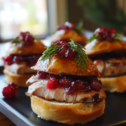 Cranberry Turkey Sliders