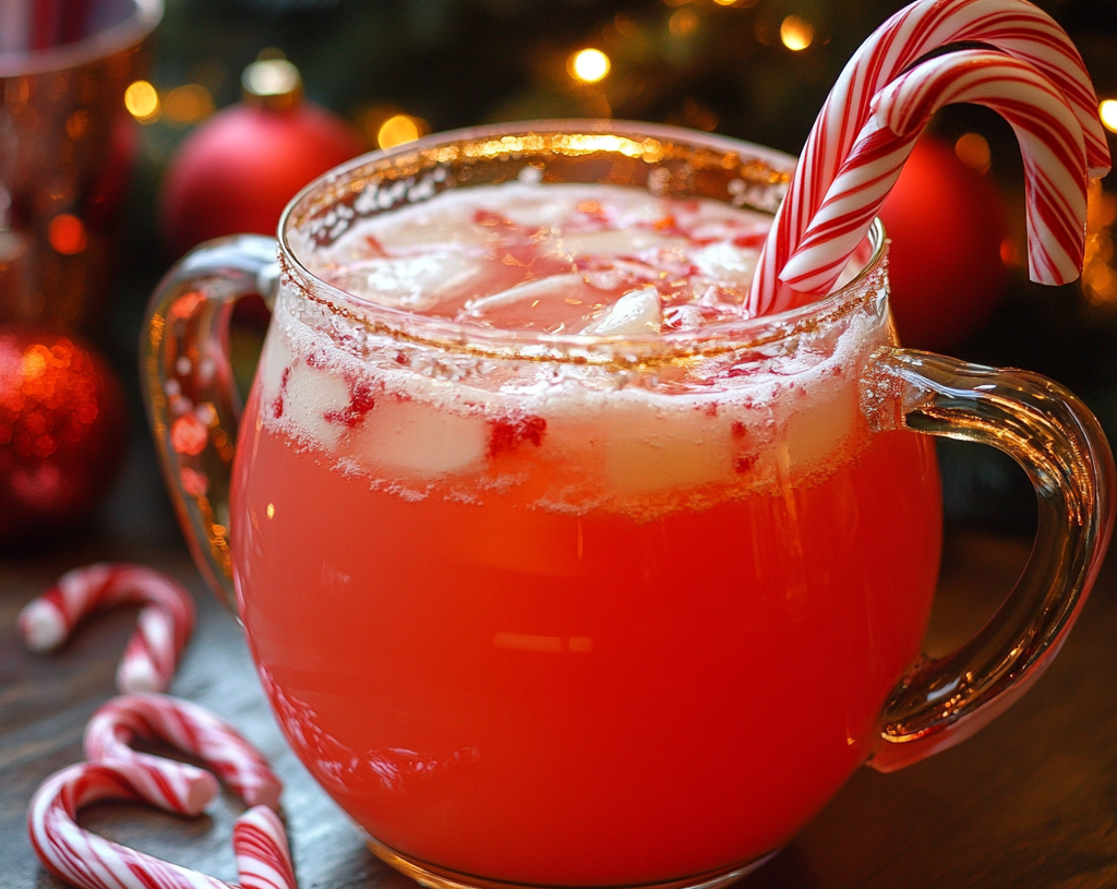 Candy Cane Christmas Punch