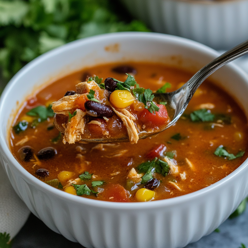 Chicken Enchilada Soup is an easy and quick healthy All Recipes keto dinner ideas recipes that you can cook if you like . In Tasty Recipes blog we got the best easy dinner,