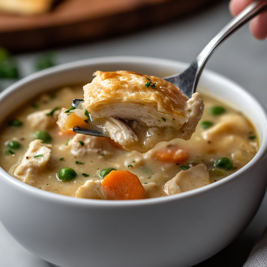Chicken Pot Pie Soup is an easy and quick healthy All Recipes keto dinner ideas recipes that you can cook if you like . In Tasty Recipes blog we got the best easy dinner,