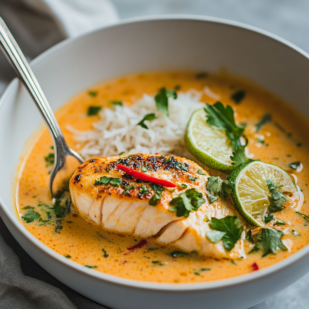 Coconut Lime Fish Soup ss Coconut Lime Fish Soup is an easy and quick healthy All Recipes keto dinner ideas recipes that you can cook if you like . In Tasty Recipes blog we got the best easy dinner,