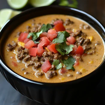 Creamy Beef Taco Soup