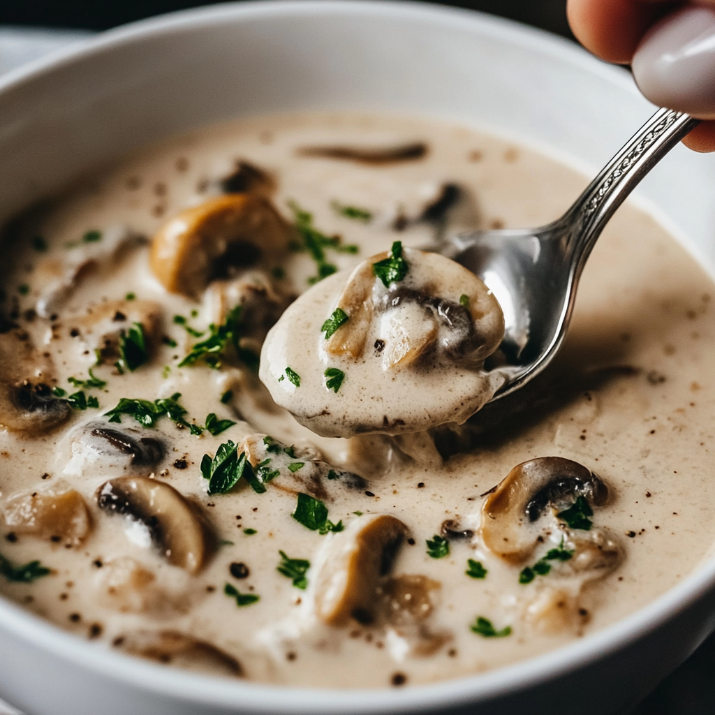 Creamy Mushroom Soup is an easy and quick healthy All Recipes keto dinner ideas recipes that you can cook if you like . In Tasty Recipes blog we got the best easy dinner,