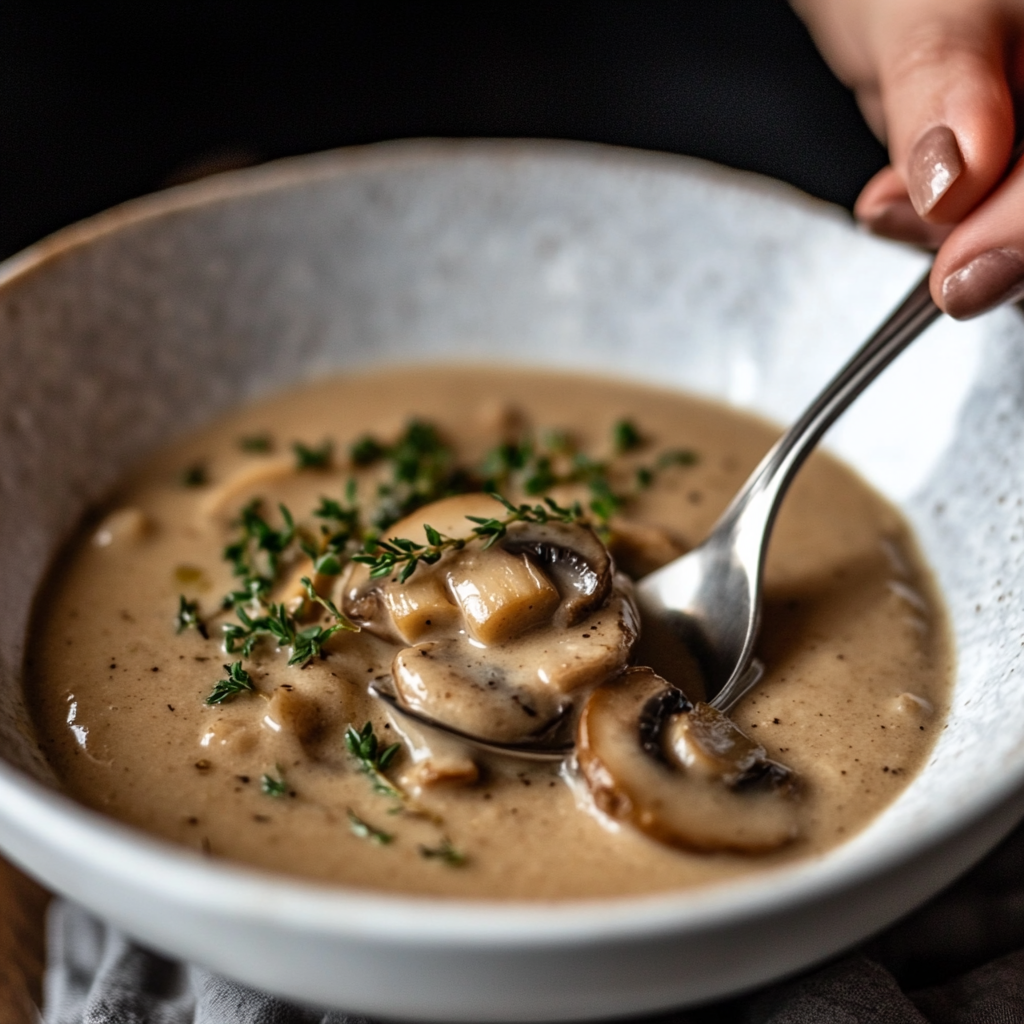 Creamy Mushroom Soup is an easy and quick healthy All Recipes keto dinner ideas recipes that you can cook if you like . In Tasty Recipes blog we got the best easy dinner,