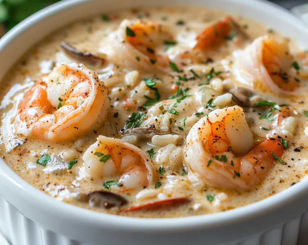 Creamy Shrimp and Rice Soup