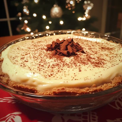 Eggnog Pie No Bake