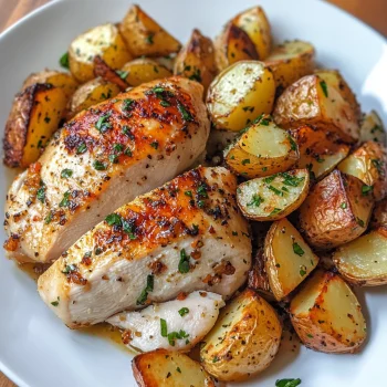 Garlic Roasted Chicken and Potatoes