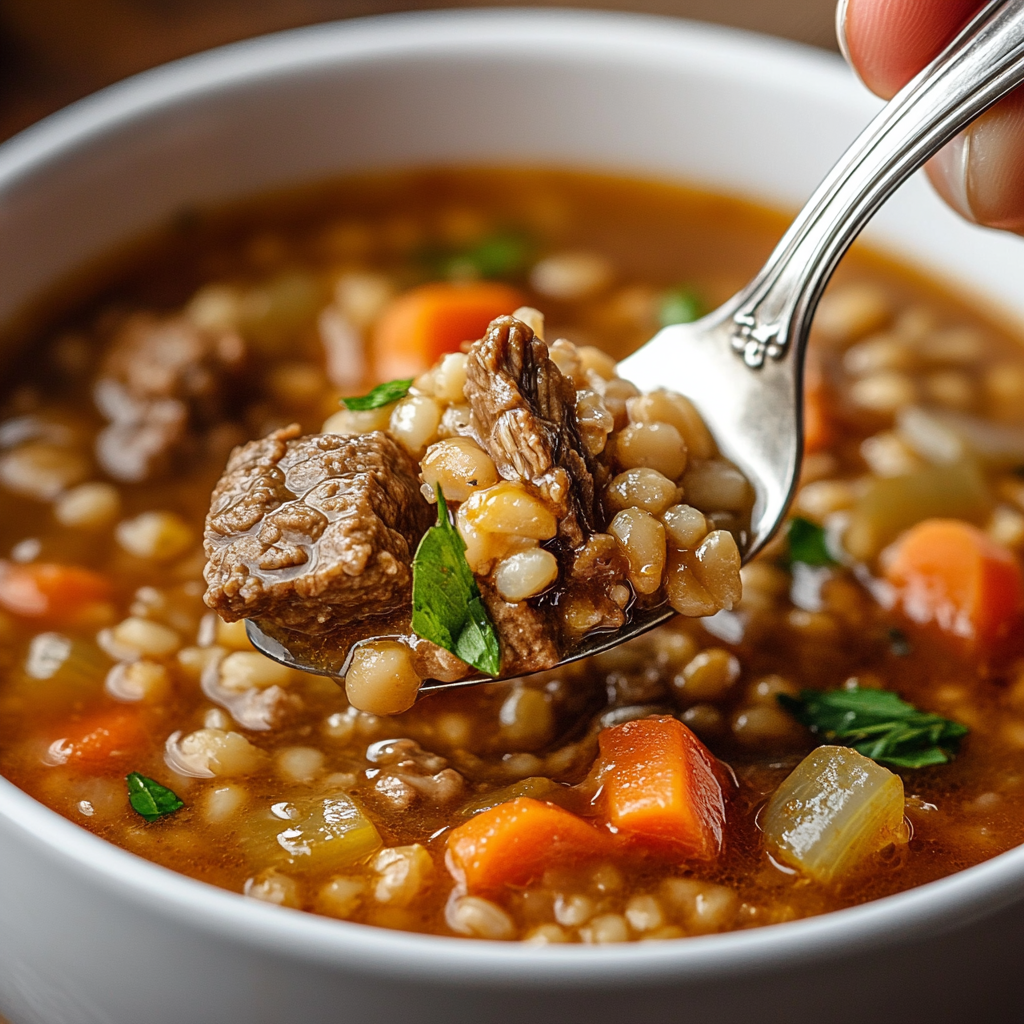 Hearty Beef Barley Soup is an easy and quick healthy All Recipes keto dinner ideas recipes that you can cook if you like . In Tasty Recipes blog we got the best easy dinner,