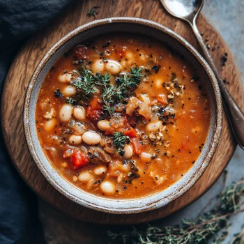 Hearty Tuscan White Bean Soup