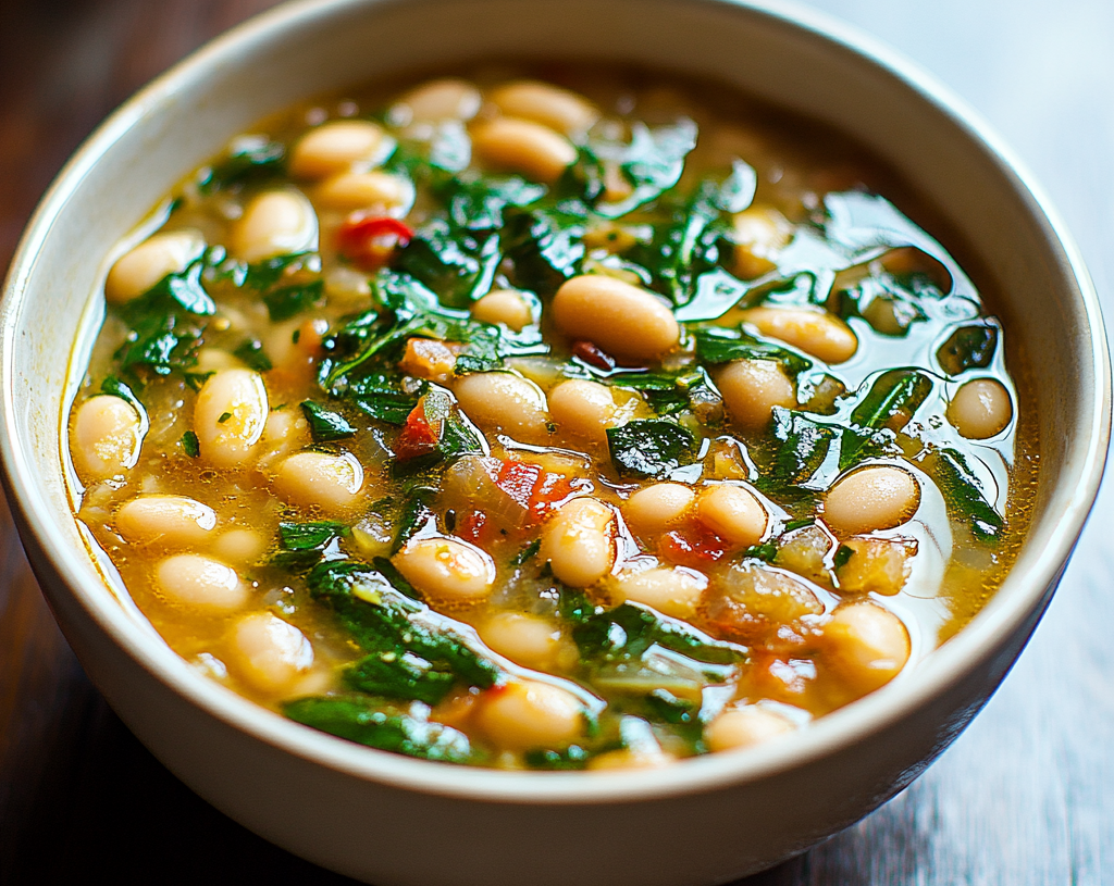 Hearty Tuscan White Bean Soup