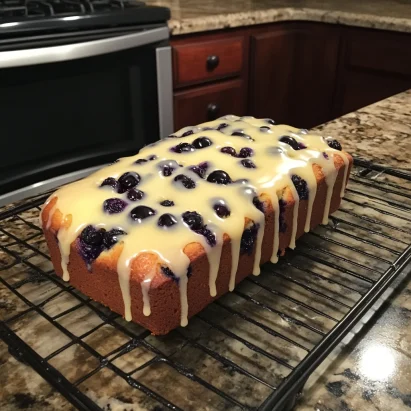 Lemon Blueberry Loaf with Lemon