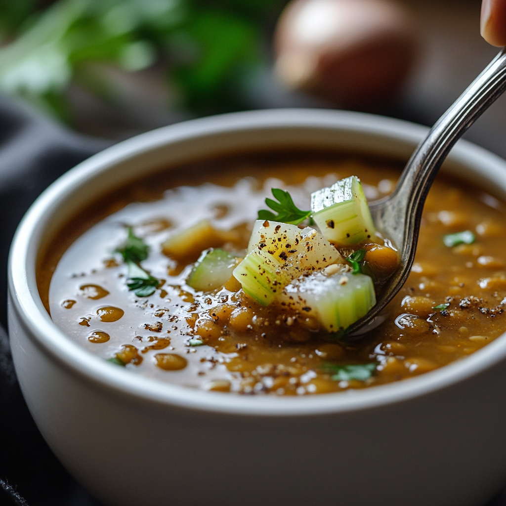 Lentil Coconut Soup with Celery and Onions is an easy and quick healthy All Recipes keto dinner ideas recipes that you can cook if you like . In Tasty Recipes blog we got the best easy dinner,