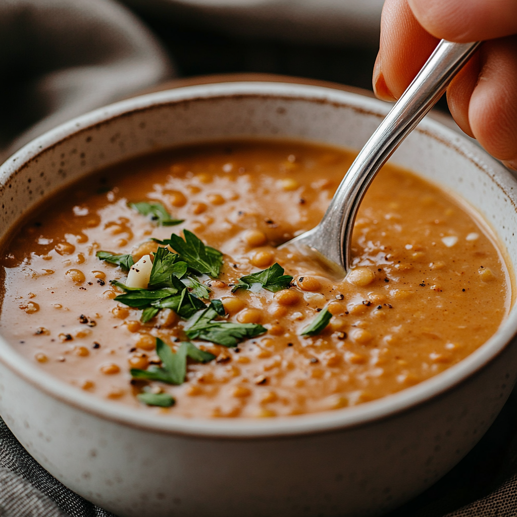 Lentil Coconut Soup with Garlic and Ginger is an easy and quick healthy All Recipes keto dinner ideas recipes that you can cook if you like . In Tasty Recipes blog we got the best easy dinner,