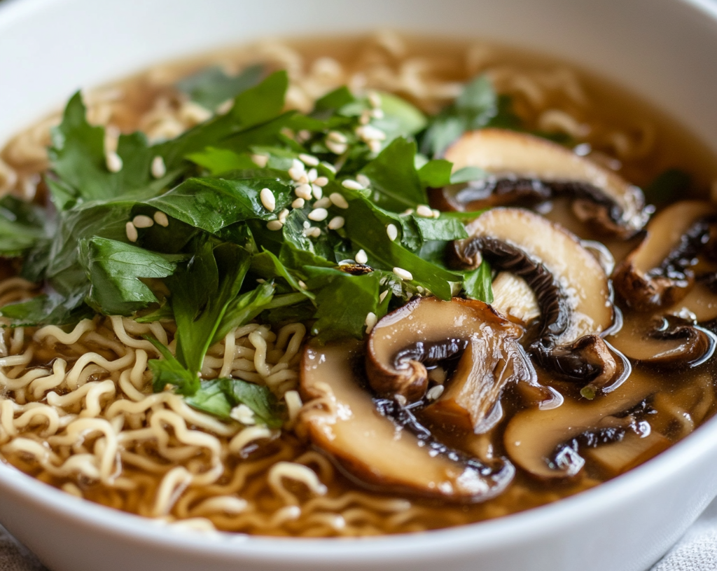 Mushroom Ramen Soup