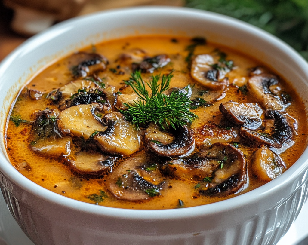 Mushroom and Smoked Paprika Soup